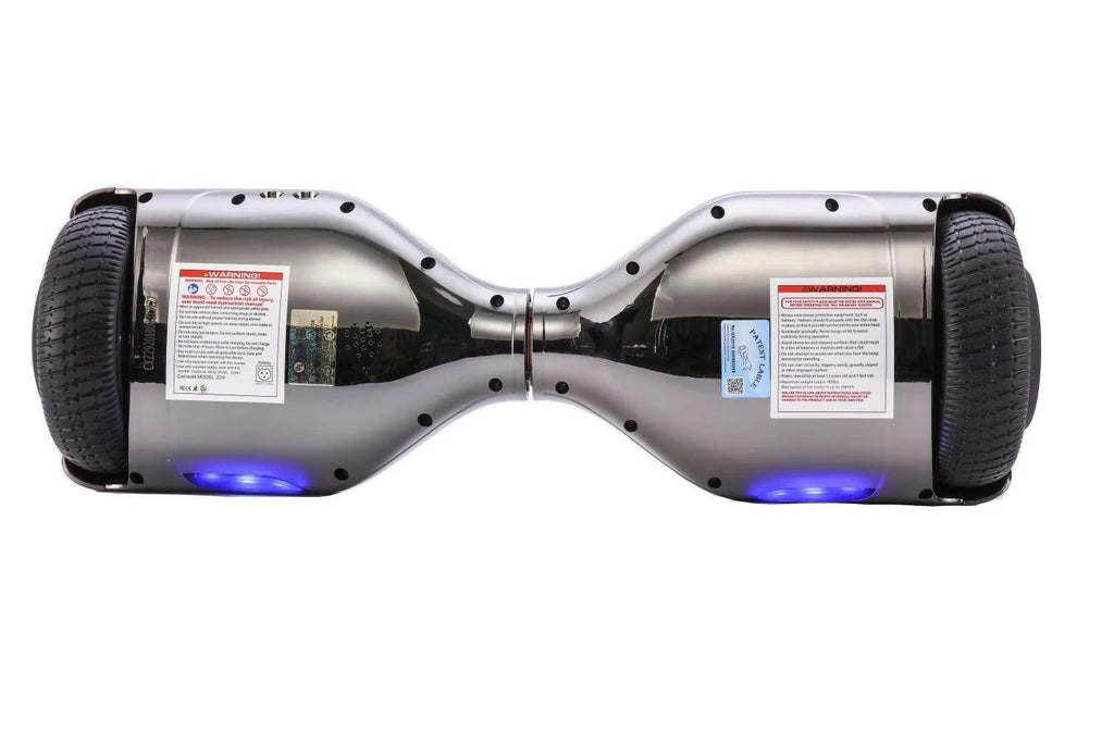 Chrome Black 36V Hoverboard with Bluetooth Speakers U374