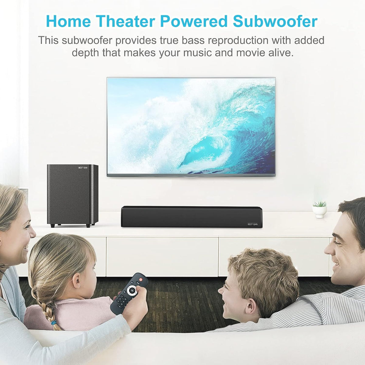 Powered Down Firing Subwoofer, Black T564621