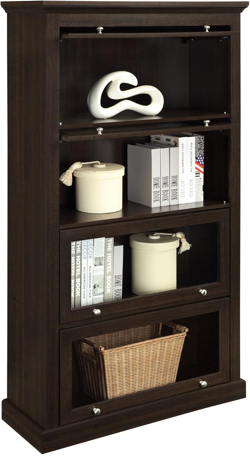 Espresso 4 Shelf Barrister Bookcase L53736