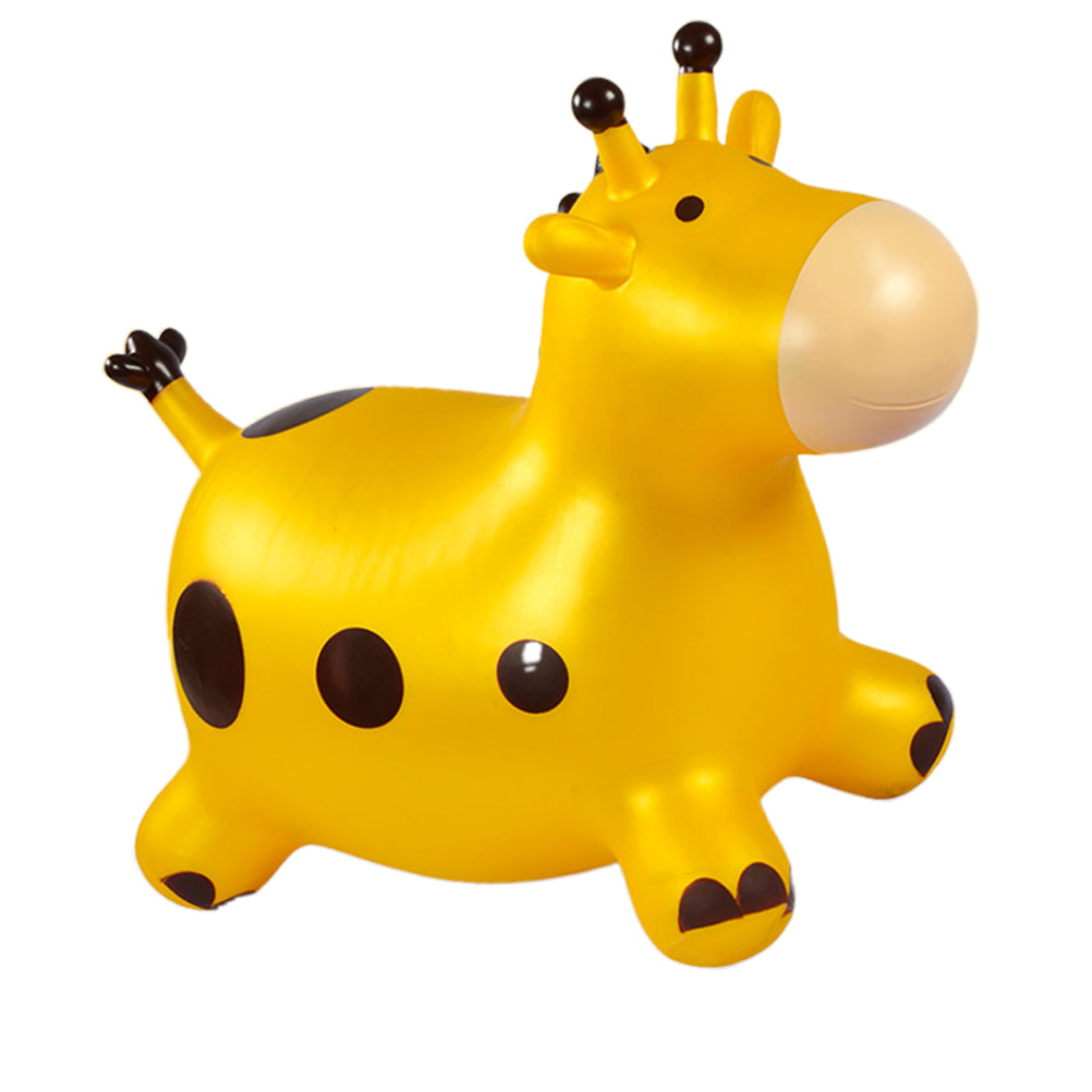 Inflatable Bouncing Horse Toy with Air Pump (Yellow) Y26832