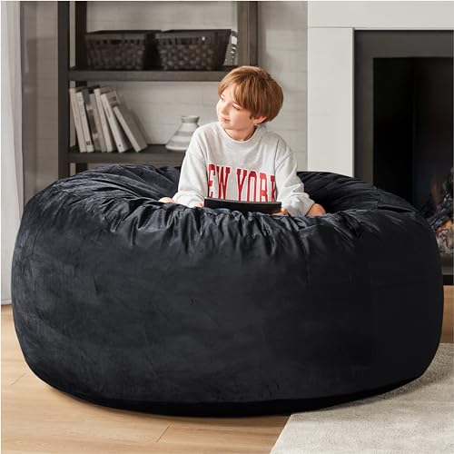 Charcoal Grey 4 FT Machine Washable Mink Bean Bag Chair T662