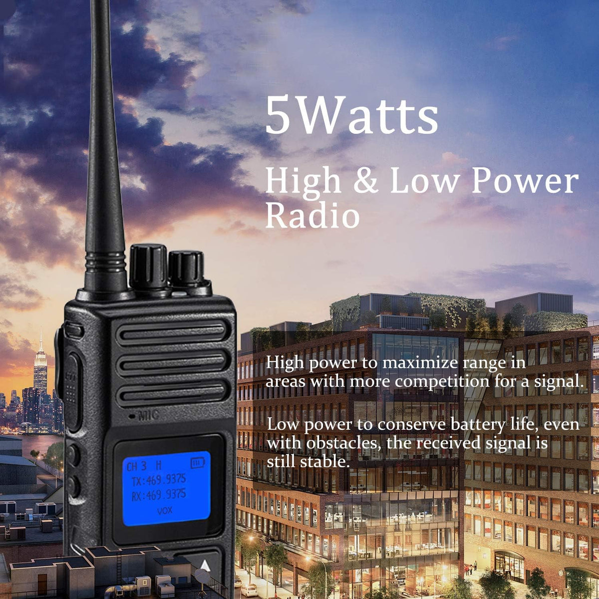 5W Two Way Radios 6 Packs Q5265