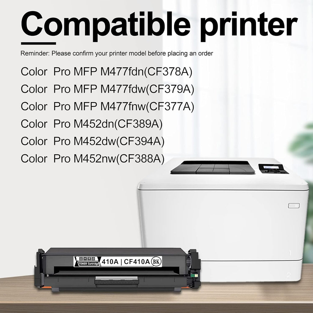 2 Black 410A Toner Cartridge Pack of 2 A945029