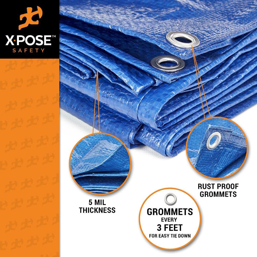 Blue Poly Tarps 15 x 25 Case of 6 R3086