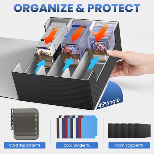 Card Storage Box with 10 Dividers O860461