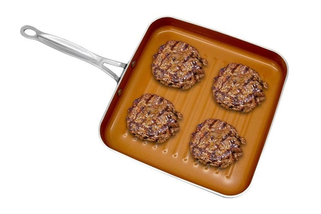 Aluminum Non-Stick Square Grill Pan T418561