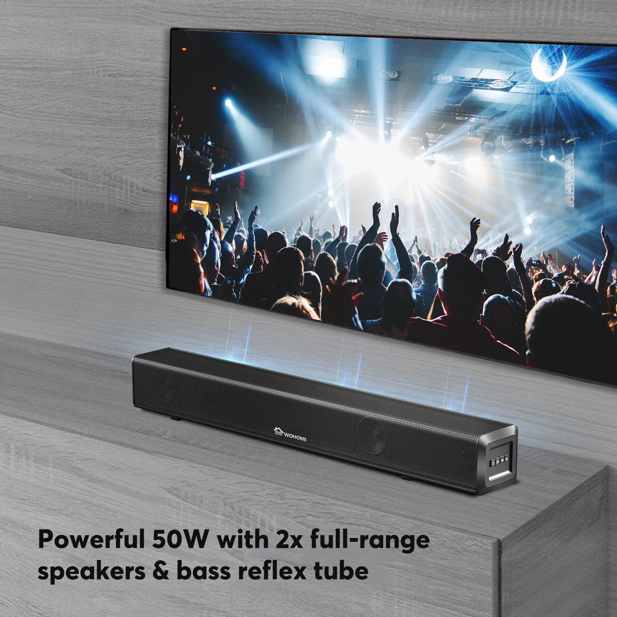 16-Inch 50W Soundbar with Bluetooth 5.0 and Subwoofer C7499