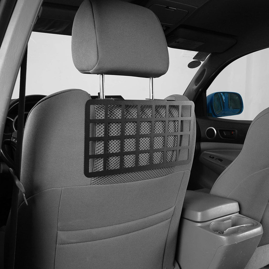 2PCS MOLLE Panel Seat Headrest Storage Metal Shelf for Toyota Tacoma 2005-2022 R7142