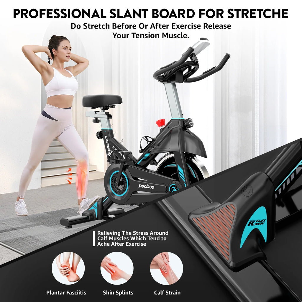 Indoor Cycling Bike Magnetic Stationary Exercise Bike 40lbs Flywheel L28707