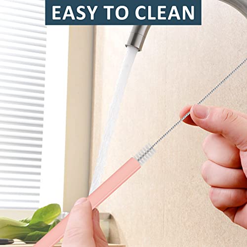 3pcs Reusable Straws with Cleaning Brush S5743