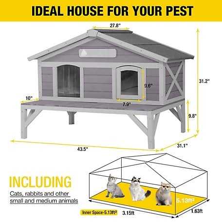 Wooden Cat House B219