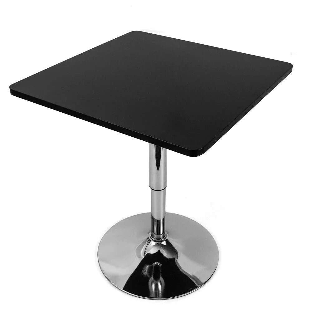 Adjustable Height 360 Rotatable Square Bar Table Black M3077