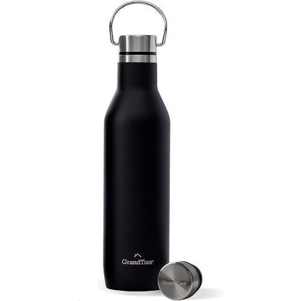 21oz Stainless Steel Insulated Water Bottle with 2 Lids N5447