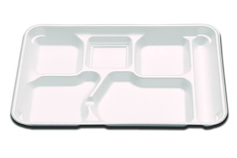 6 Compartment Envirofoam Tray H1030