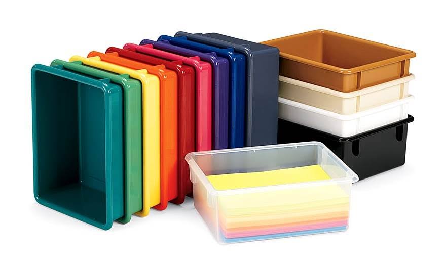 Blue 10 Tub Mobile Storage R9475