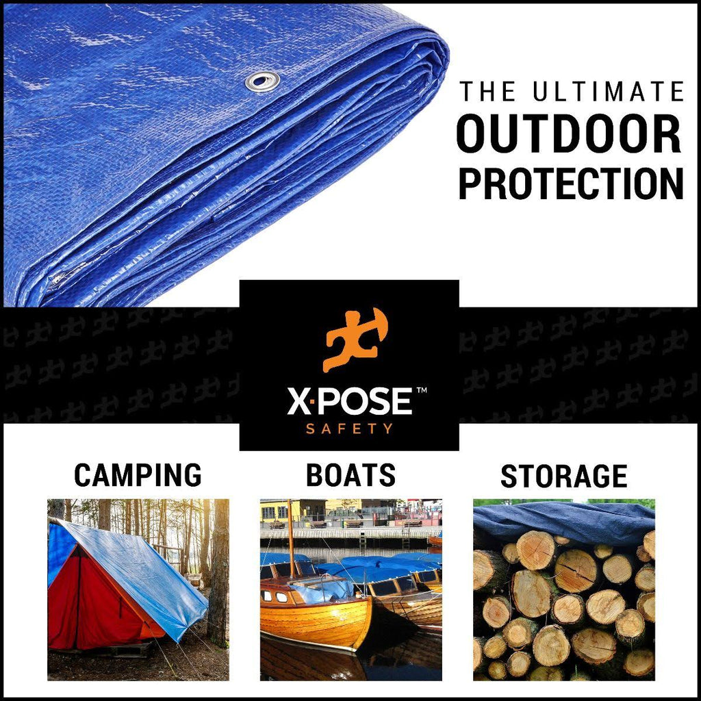 Blue Poly Tarps 15 x 25 Case of 6 R3086