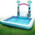 Water Slip and Slide for Kids Pool, Swimming Pool for Kids 3-10, Blow Up Baby Pool with Slide for Toddlers Age 1-3, Kiddie Pool J60846