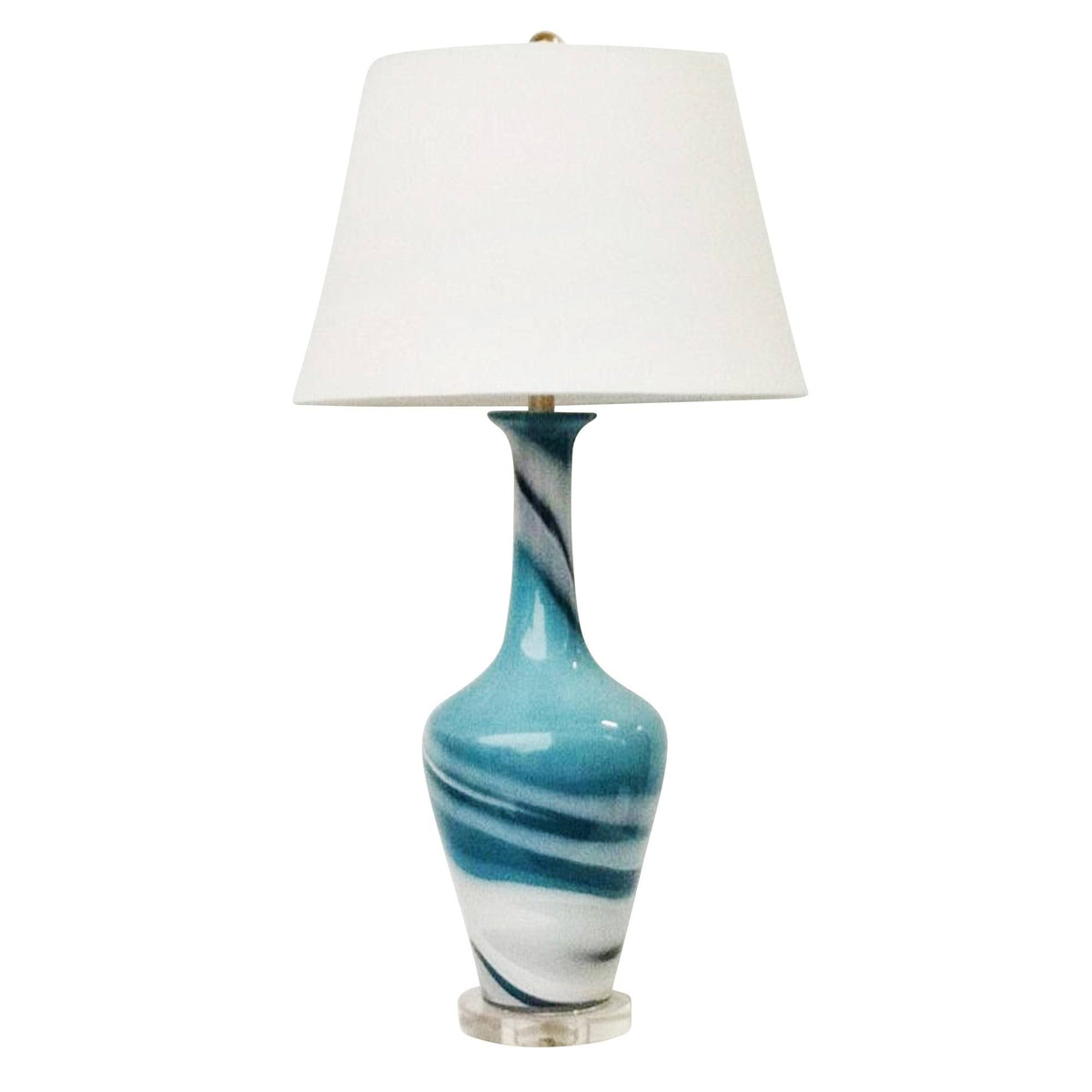 Blue Glass Table Lamp X679369