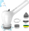 Cordless Electric Cleaning Brush with 4 Replaceable Brush Heads P713127