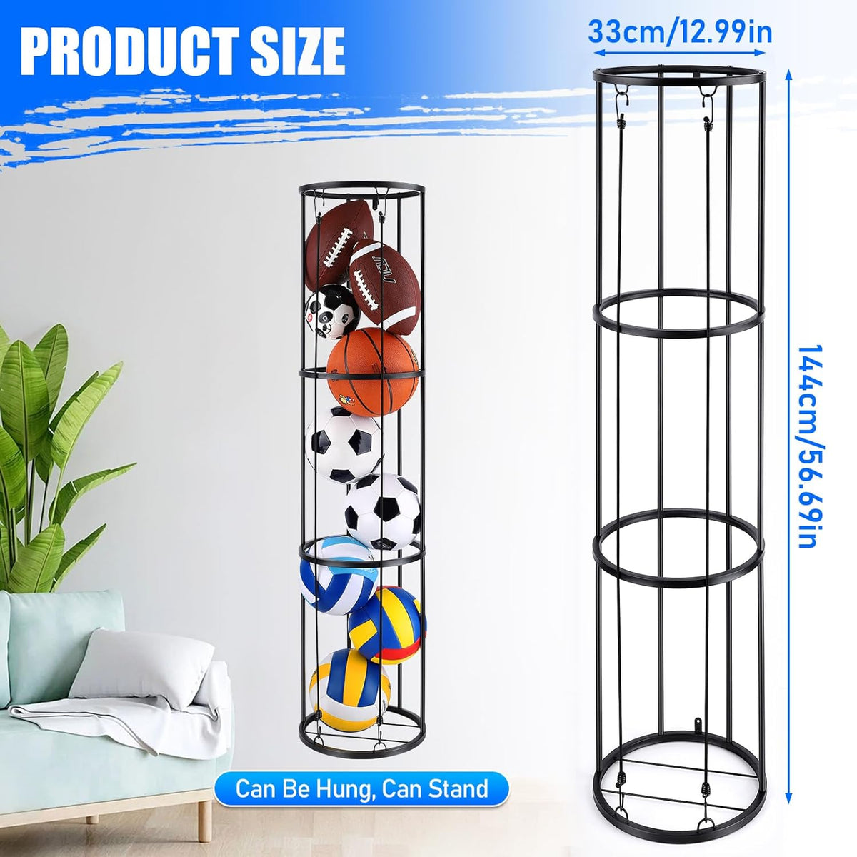 3 Layer Vertical Ball Storage Rack Q733893