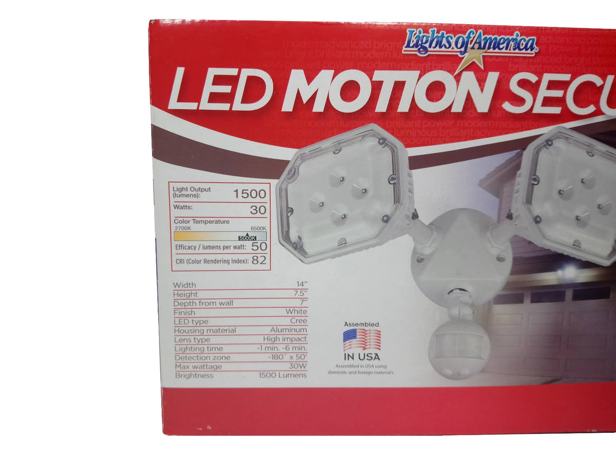 Outdoor Dual Head Motion Sensor LED Security Light R749