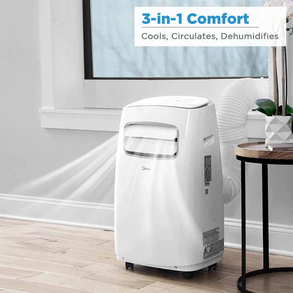 8,000 BTU Portable Air Conditioner with Remote Control & Window Kit B808947