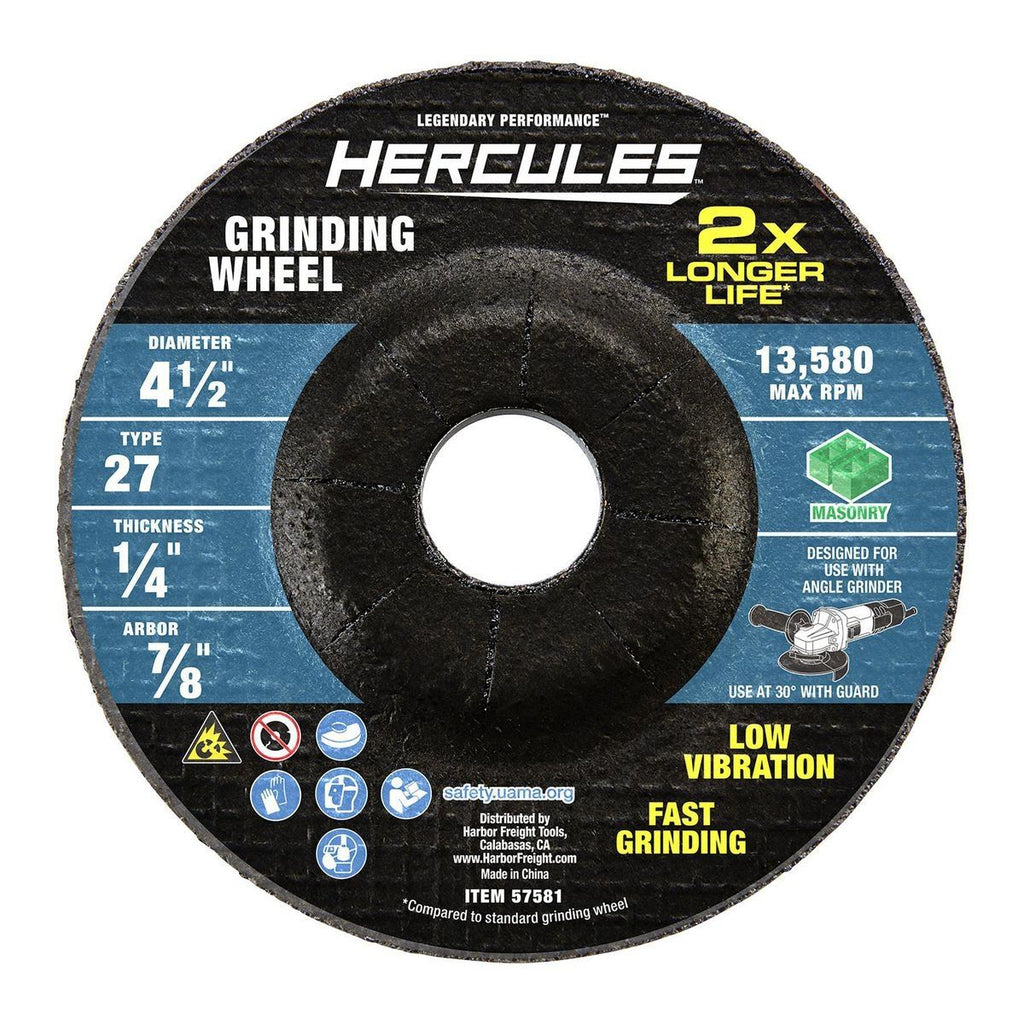 4-1/2 in. x 1/4 in. x 7/8 in. Type 27 Masonry Grinding Wheel K43680