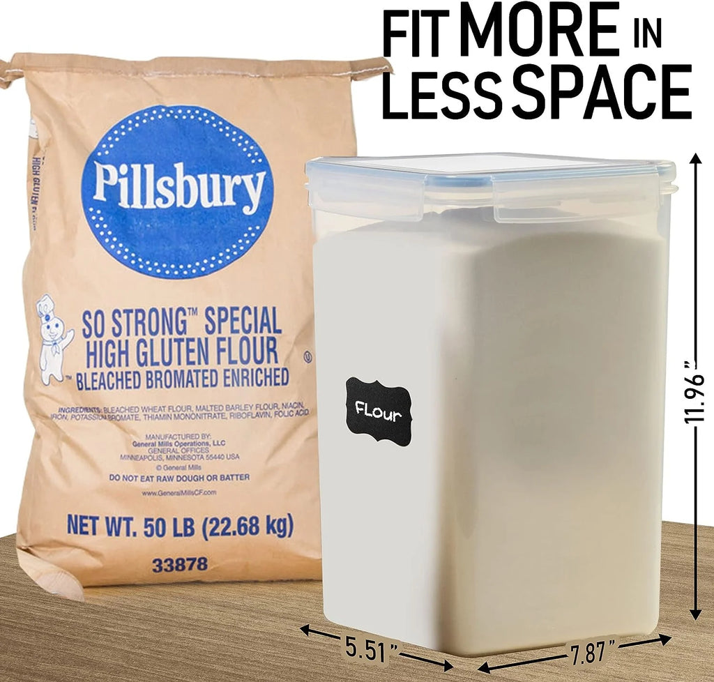 8.5L/287Oz Extra Large Airtight Food Storage Containers, 2 PACK with Lids N18307
