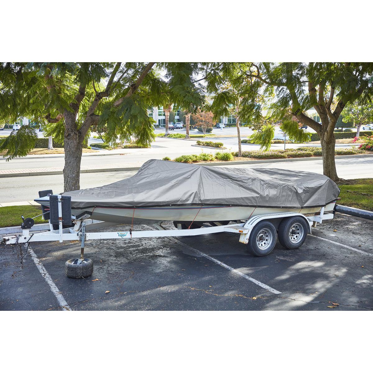 20 ft. x 30 ft. Silver and Black Weather-Resistant Tarp Z72796