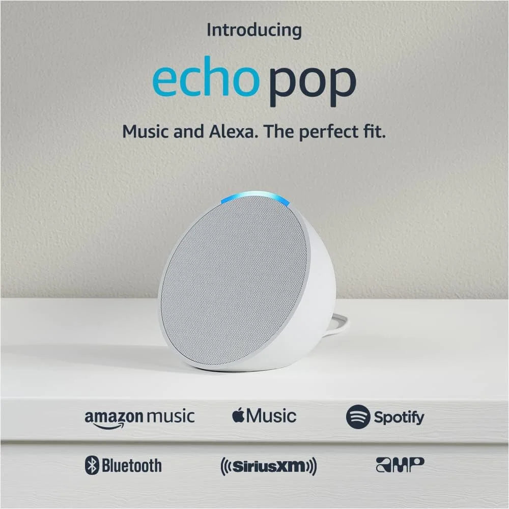 Compact Smart Speaker with Alexa Glacier White C275411