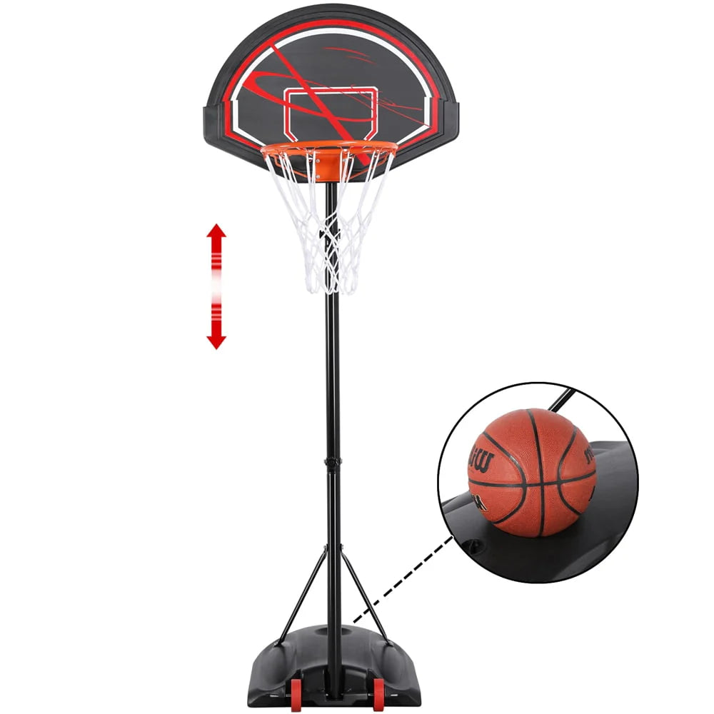 7 to 9 Ft Portable Basketball System Hoop Y5126