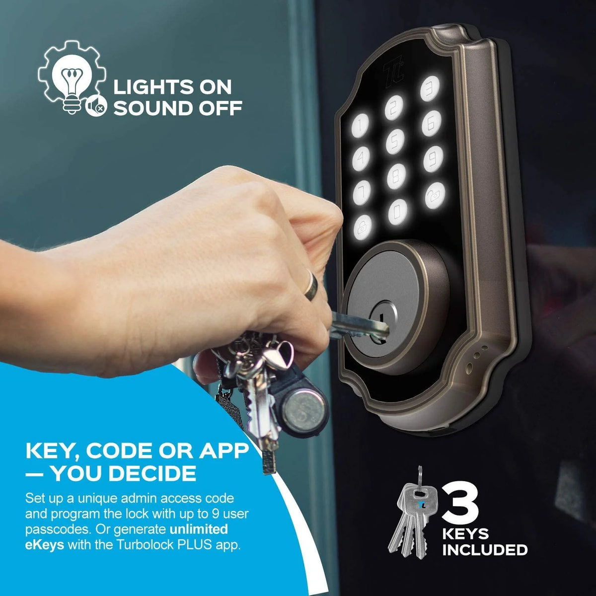 Smart Lock with Keypad Digital Deadbolt I8144