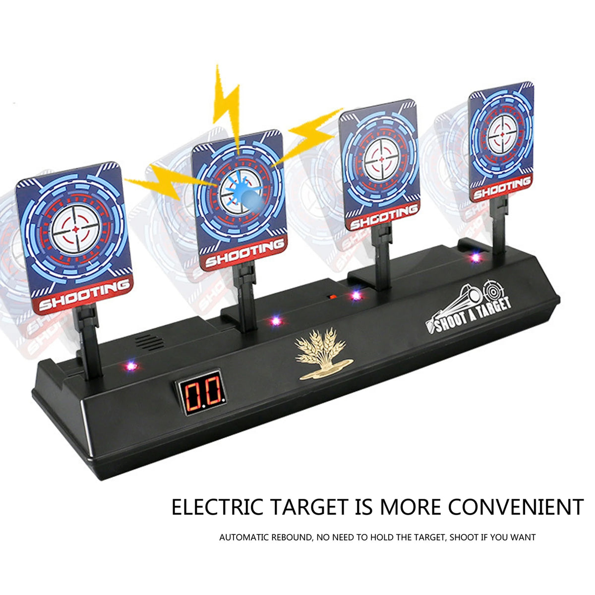 4 Targets LED Light Shooting Targets with Auto Reset L508