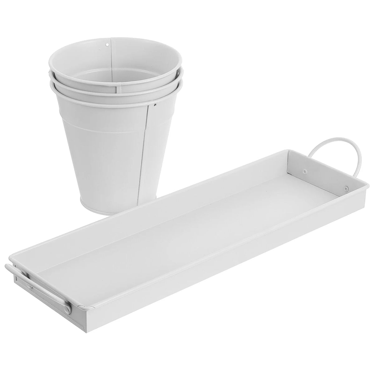 9 pcs Garden Flower Pot with 1pc Tray W970