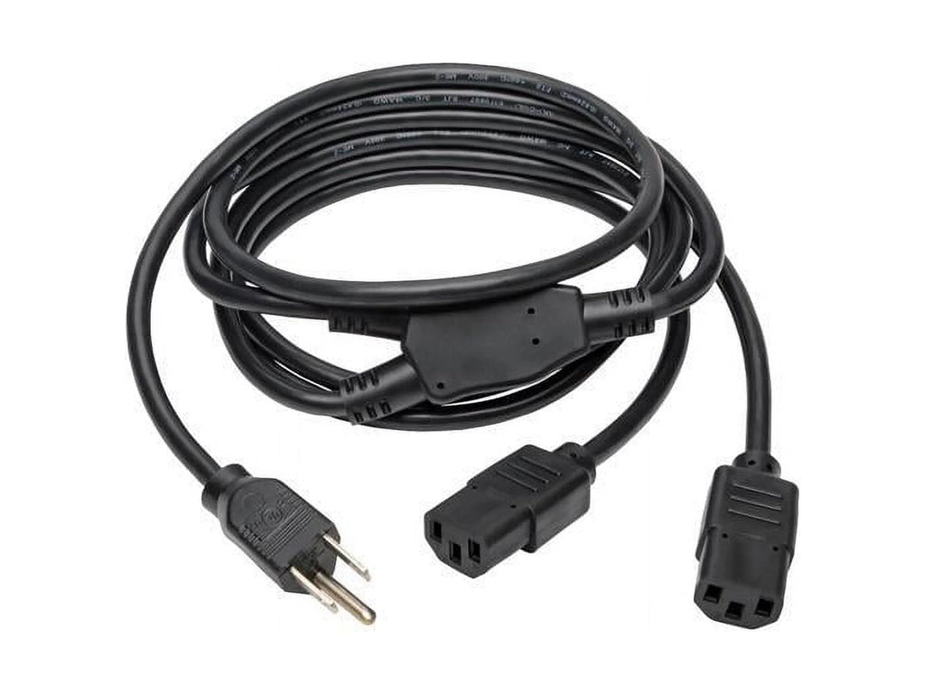 Universal Power Extension Cord Y Splitter Cable 6-ft. J7826