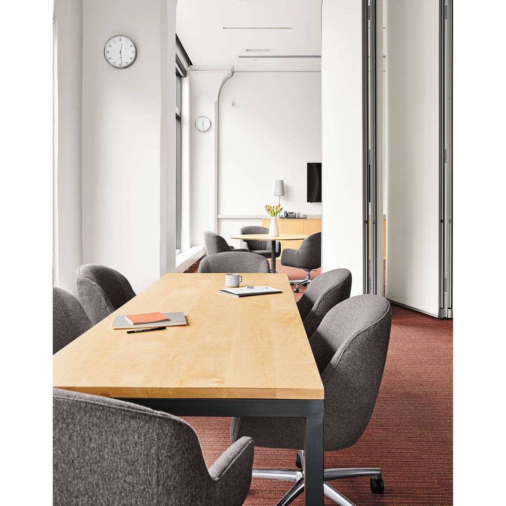 Ergonomic Rolling Office Chair in Cadet Blue Grey Performance Fabric H9269