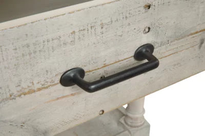 Whitewash End Table D844