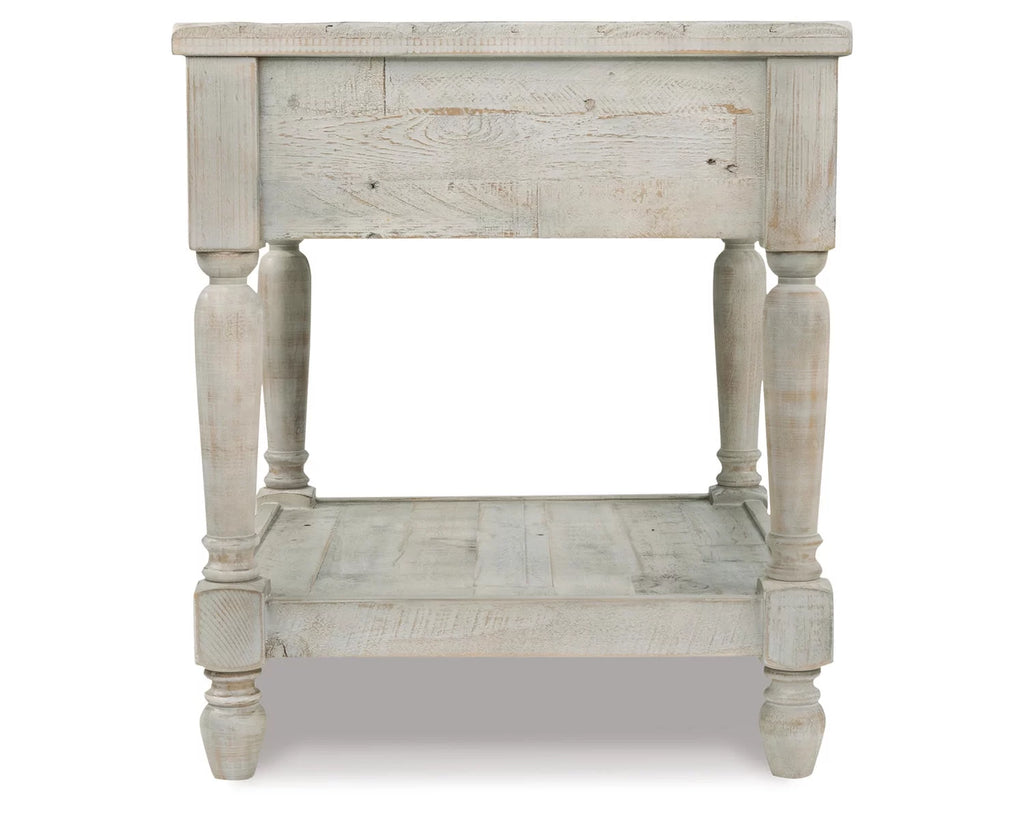 Whitewash End Table D844