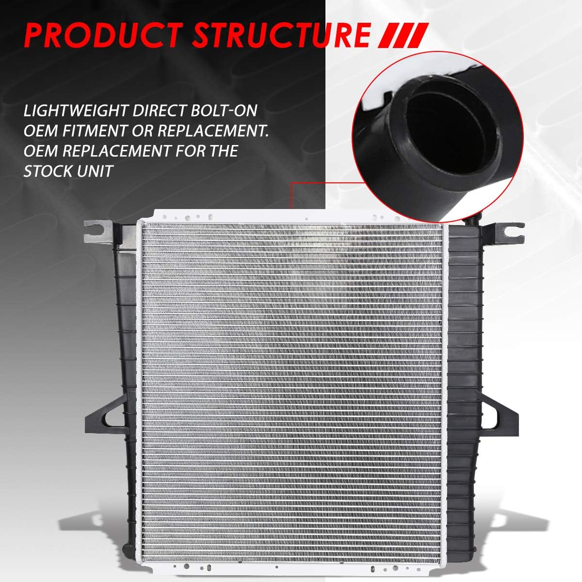 1-Row Cooling Radiator Aluminum Core K96181
