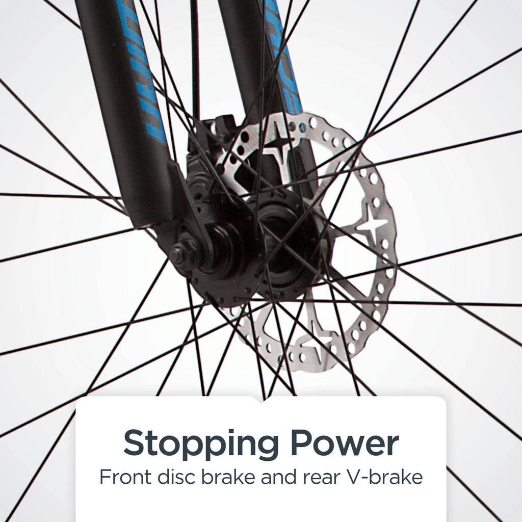 Blue 21 Speeds 700c Wheels Hybrid Bike X5675
