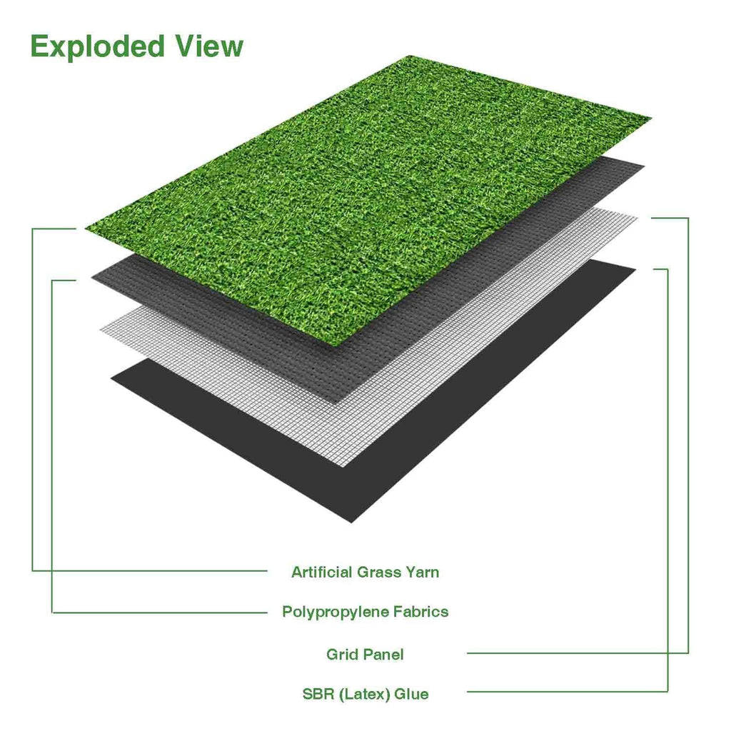 6.5'x10' Artificial Grass Synthetic Turf Indoor/Outdoor Area Rug K441423