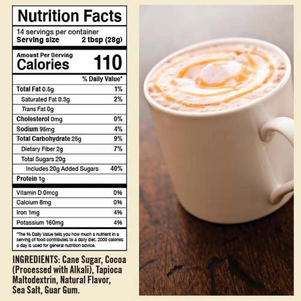 Natural Hot Chocolate Mix Variety Pack Dairy-Free Vegan Pack of 2 14 oz Each O383