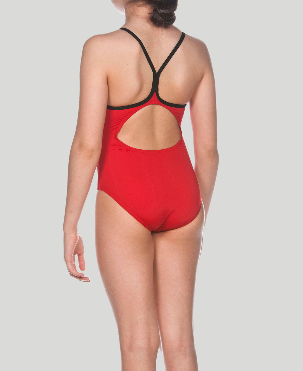 Youth Light Drop Back Royal Black Swimsuit I9604