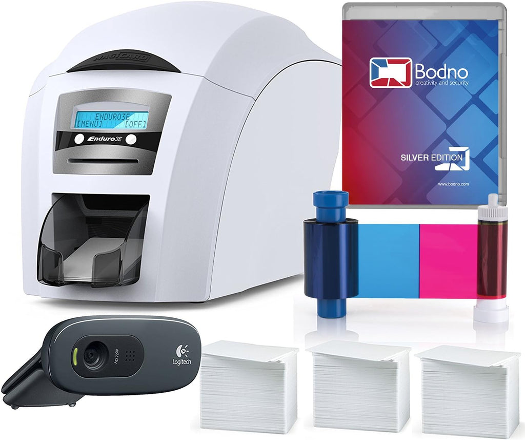 Dual Sided ID Card Printer & Supplies Package T546930