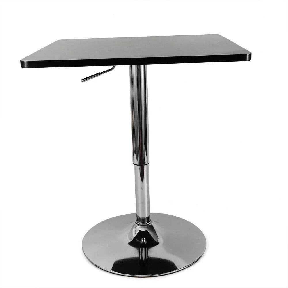 Adjustable Height 360 Rotatable Square Bar Table Black M3077