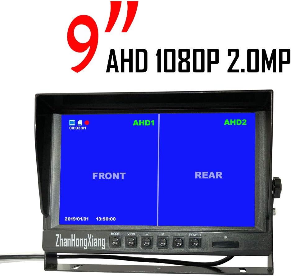 IP69 Waterproof HD 1080P Rear View Camera and 9 IPS Monitor System B15567