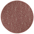 Burgundy 12' Round Solid Color Indoor/Outdoor Rug N9357