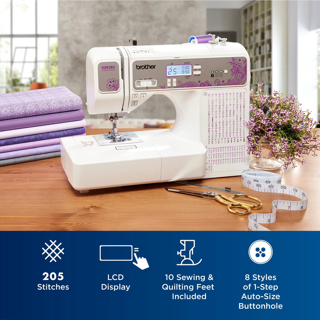 Computerized Sewing and Quilting Machine with Wide Table H4605