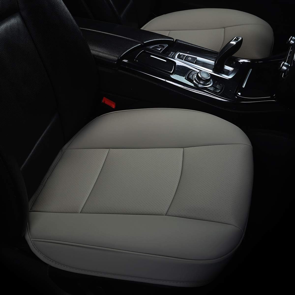 Beige-Tan PU Leather Car Seat Cover Bottom, 1pcs G77179