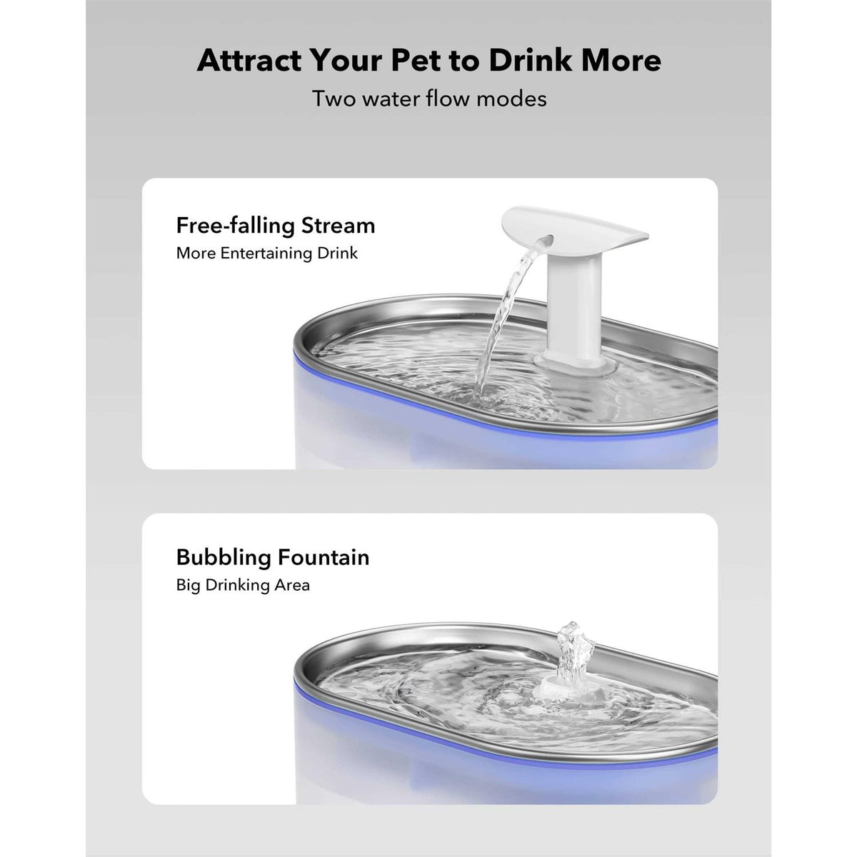 Cat Water Fountain 71fl oz Ultra Quiet Pet Water Fountain N803690